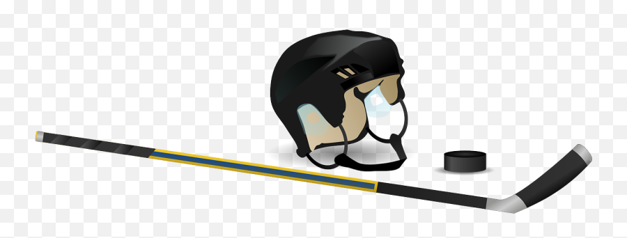 Hockey Ice Hockey Puck Hockey Stick - Hockey Equipment Clipart Emoji,Ski Mask Emoji
