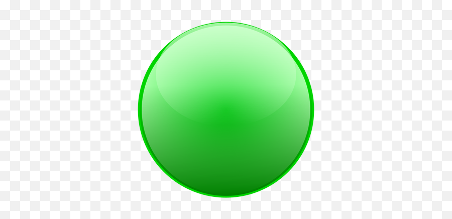 Round Green Button - Green Ball Clipart Emoji,Christmas Emojis On Iphone
