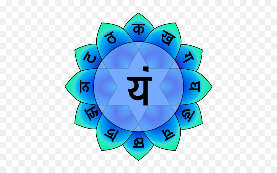Anahata Blue - Anahata Chakra Emoji,Meditation Emoji