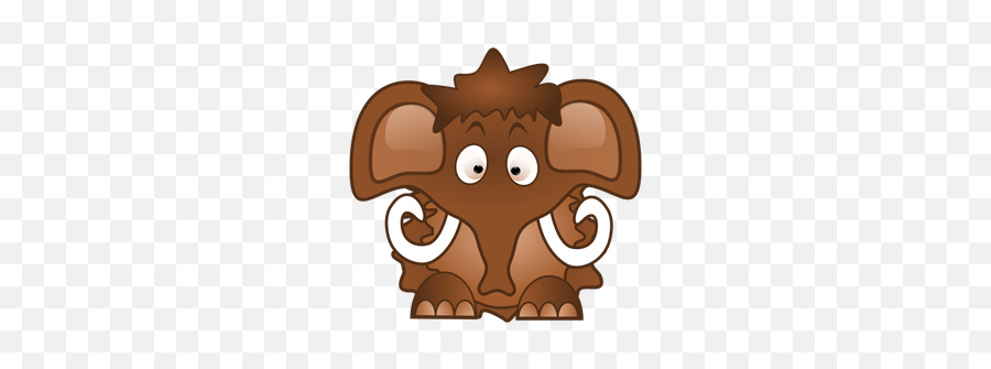 Baby Mammoth - Stone Age Mammoth Cartoon Emoji,Baby Crawling Emoji