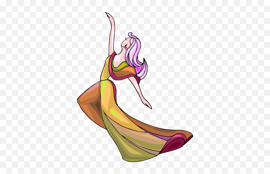 Arty Colorful Lady - Dance Emoji,Emoji Statue Of Liberty