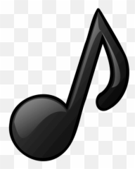 Musical Note Vector Drawing - Clipart Emoji