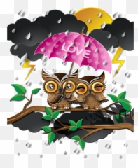 Mq Owl Owls Umbrella Rain Raindrops - Owls Emoji,10 Umbrella Rain Emoji