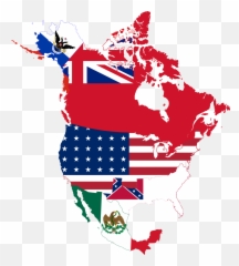 Flag Map North America - United States Of Emoji