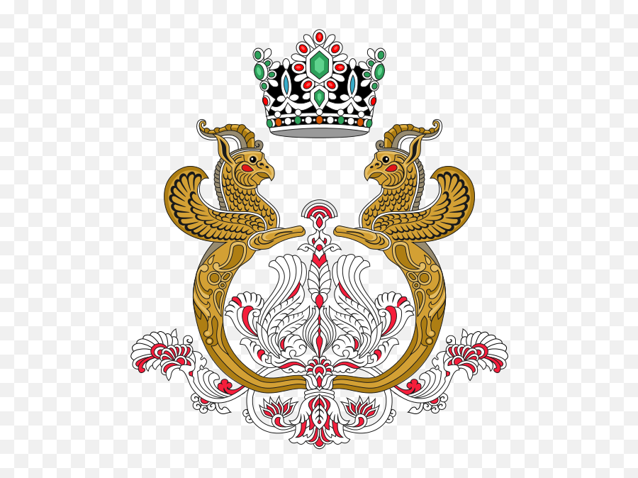 Imperial Arms Of The Shahbanou Of Iran - Farah Pahlavi Emoji,Iran Flag Emoji