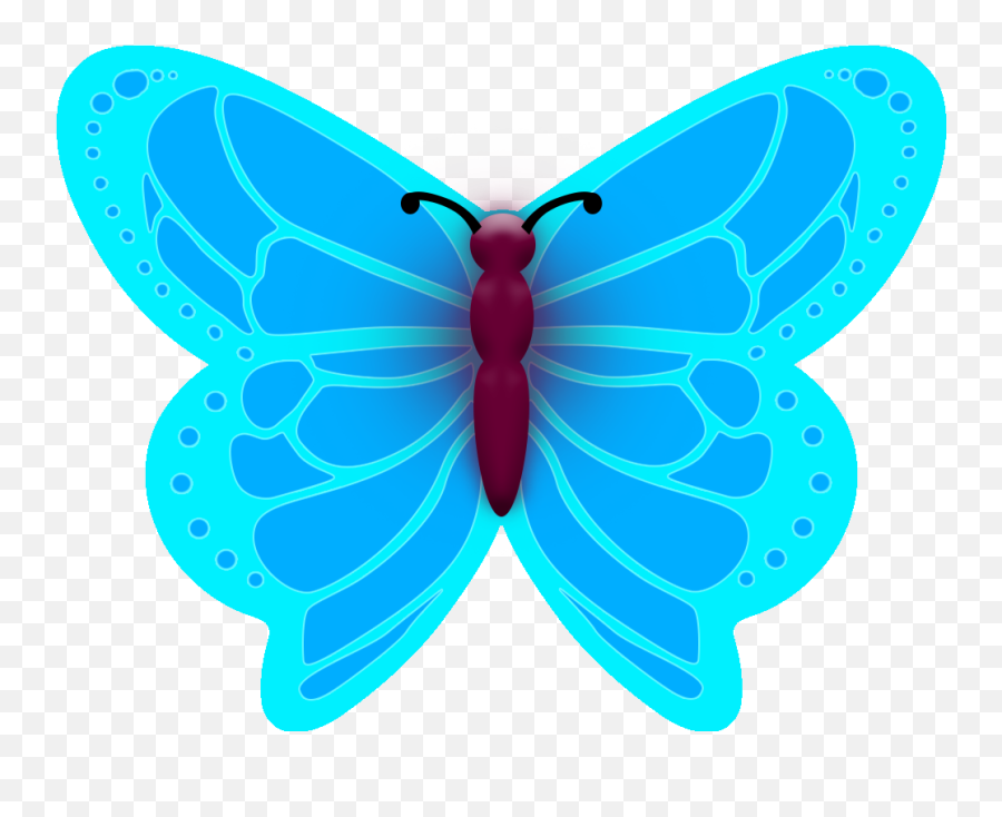 Clipart Butterfly Cupcake Clipart - Swallowtail Butterfly Emoji,Blue Butterfly Emoji
