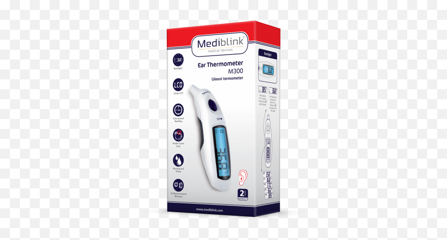 Mediblink Ear Thermometer M300 - Torch Emoji,Thermometer Emoji