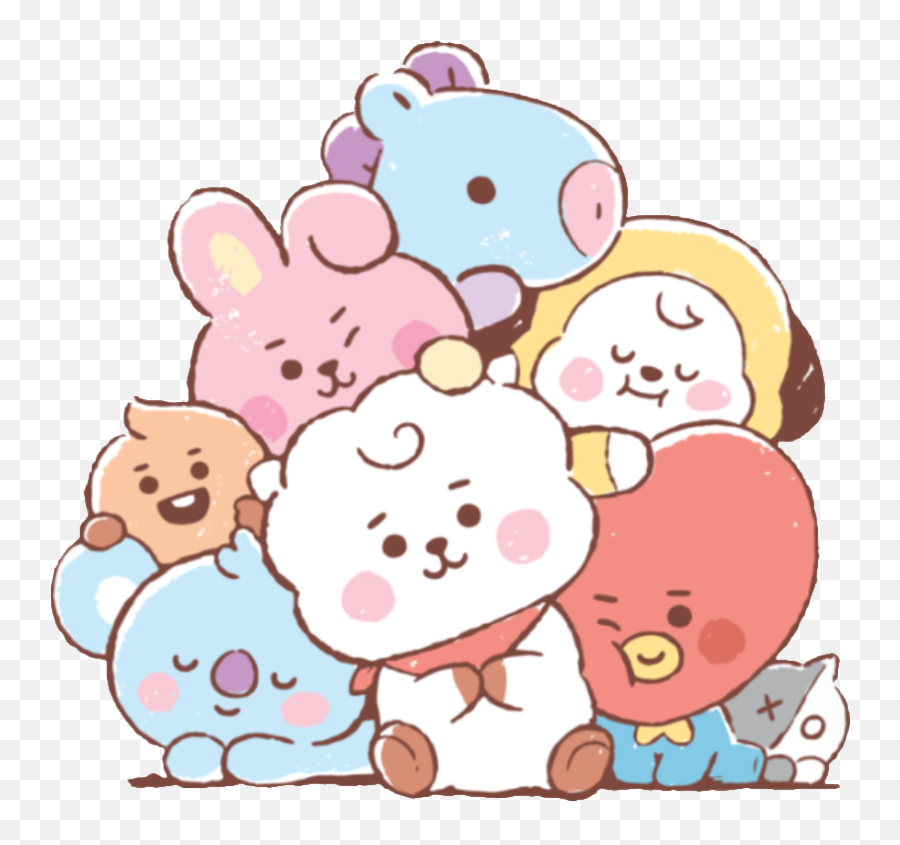 Bt21 Baby Kpop Bts Cute Handpainted - Bt21 Baby Emoji,Bt21 Emoji