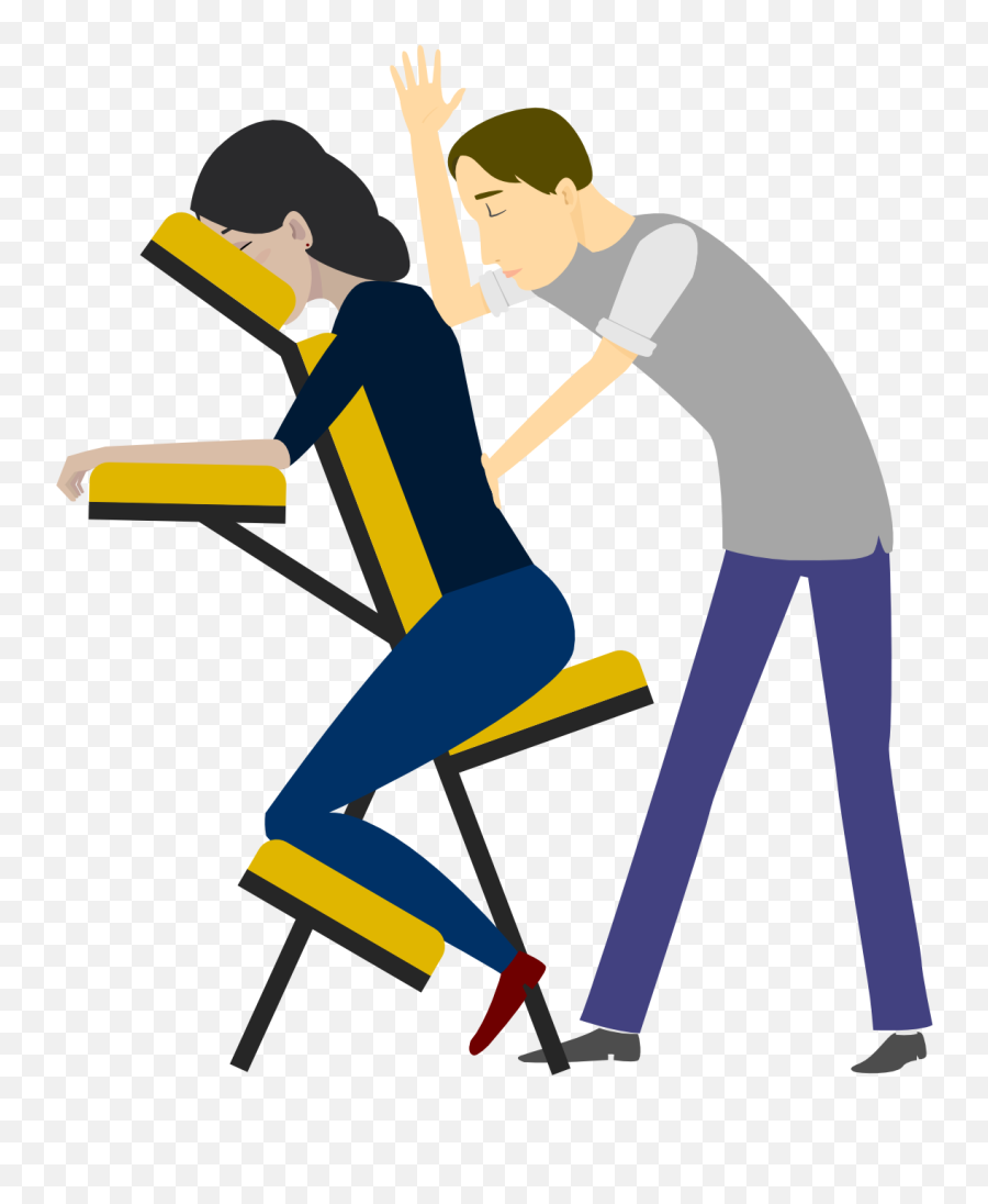 Clipart Chair Massage - Massage Therapy Clipart Emoji,Head Massage Emoji