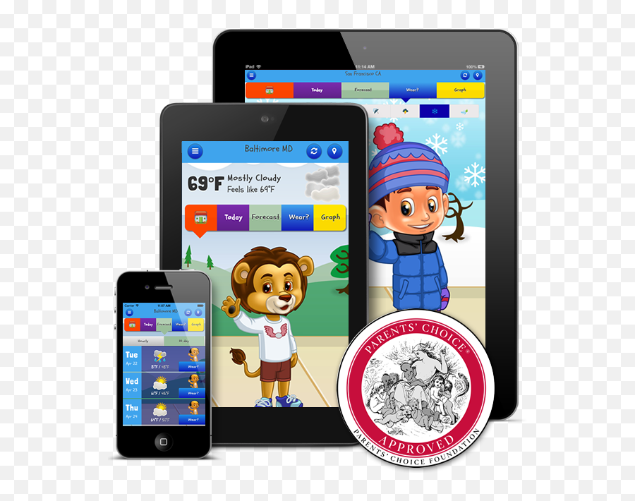 Kid Weather Is An Educational Weather App For Iphone Ipad - Smartphone Emoji,Jewish Emoji Iphone