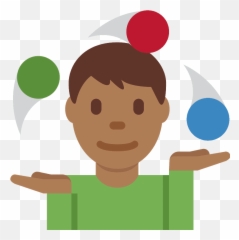 Man juggling emoji clipart Free download transparent PNG - Juggling Balls Emoji