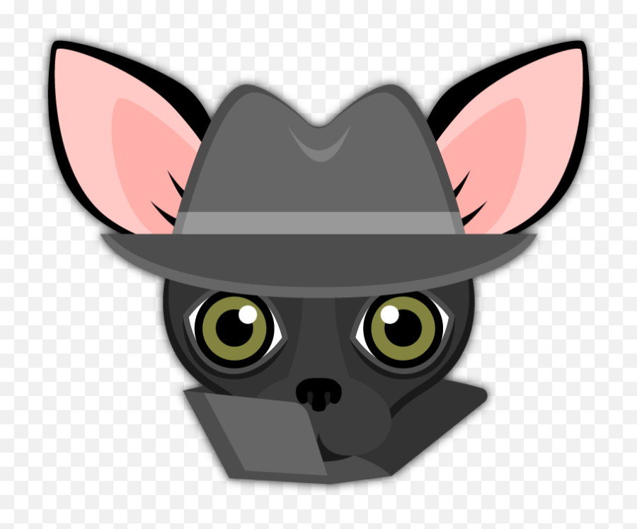 Black Chihuahua Emoji Stickers For - Emoji,Goat Emoji Hat
