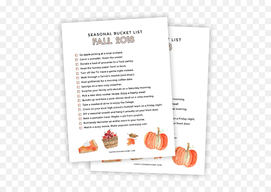 Our Familyu0027s Fall Bucket List Free Printable - Our Fall Bucket List Printable Emoji,Fall Emoji