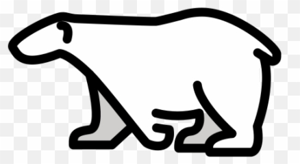 Polar Bear Emoji - Polar Bear Png Emoji,Polar Bear Emoji