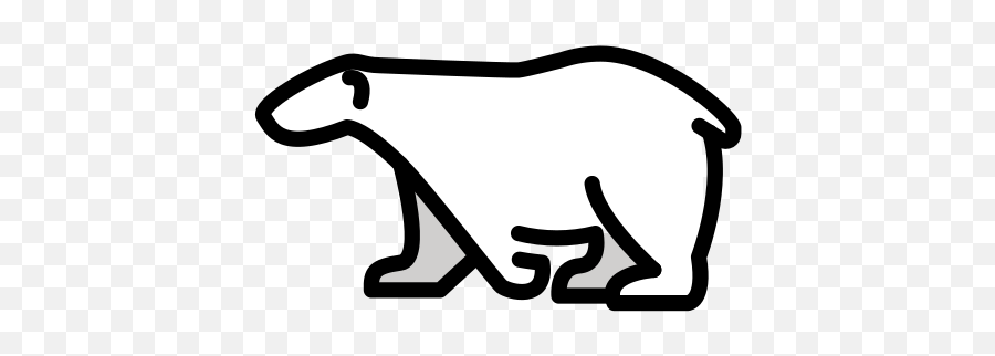Polar Bear Emoji - Polar Bear Png Emoji,Polar Bear Emoji