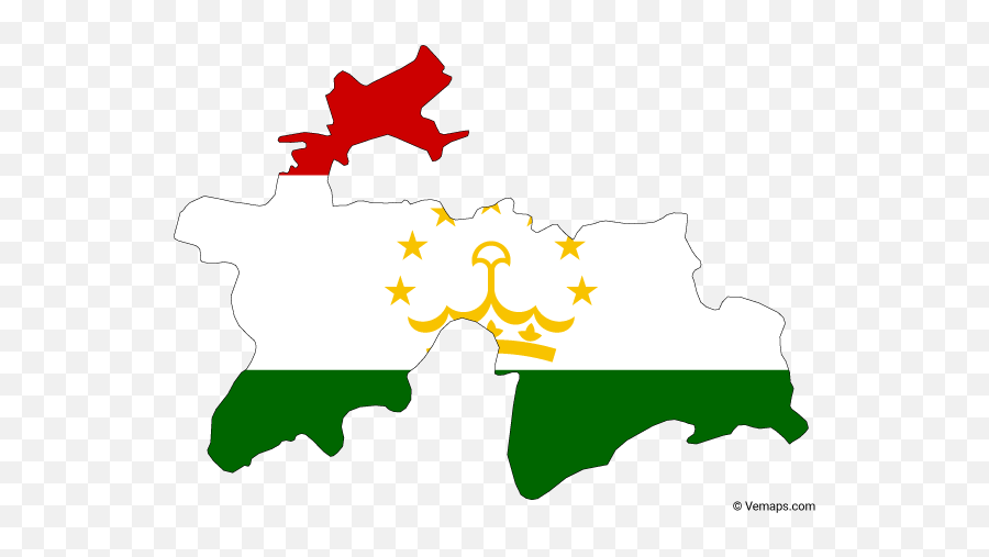 Flag Map Of Tajikistan - Tajikistan Flag Map Emoji,Morocco Flag Emoji