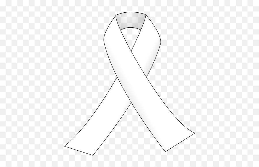White Ribbon - Awareness White Ribbon Png Emoji,Breast Cancer Ribbon Emoji