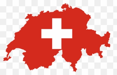 Switzerland Map Flag - In Country Emoji