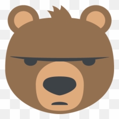 Bear Emoji Png Picture - Angry
