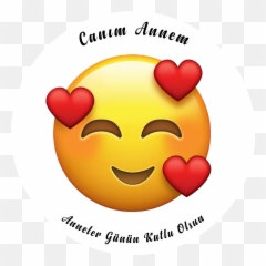 Sevilen Emoji Zeminli Anneler Günü - Love Emoji,Tuba Emoji