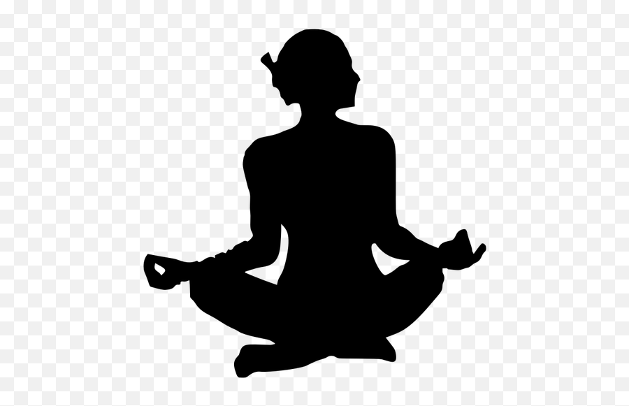 Yoga Women Silhouette Png Emoji,Meditation Emoji