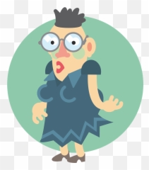 Woman Glasses Dress Looking Fashion - Illustration Emoji,Emoji Blowing Kisses