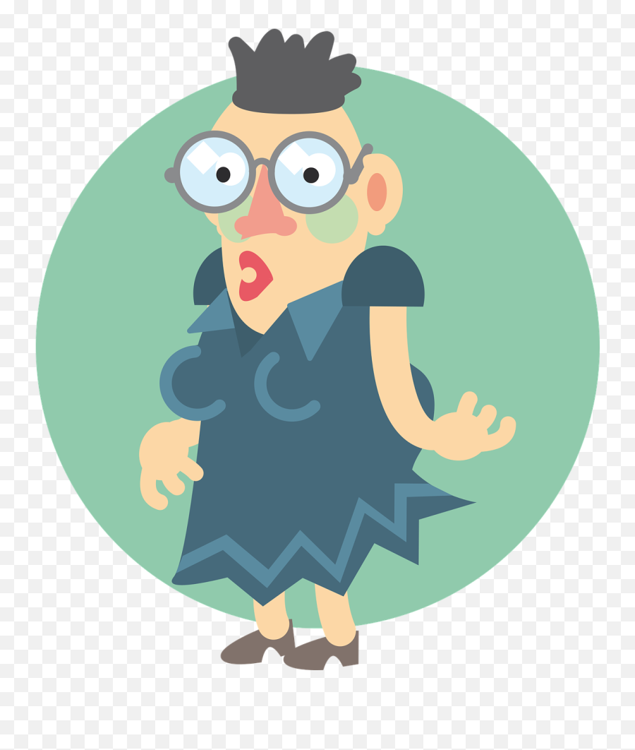 Woman Glasses Dress Looking Fashion - Illustration Emoji,Emoji Blowing Kisses