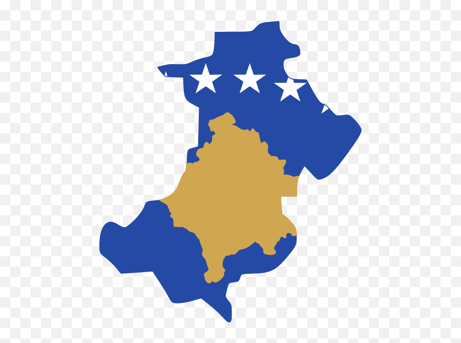 Flag - Flag Map Of Kosovo Emoji,Kosovo Flag Emoji