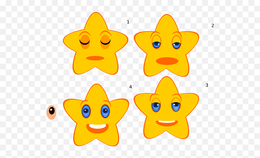Stars Emotions Clip Art At Clker - Clip Art Emoji,Star Emotion