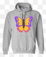 Beautiful Butterfly Emoji Hoodie - Hoodie,Butterfly Emoji Apple