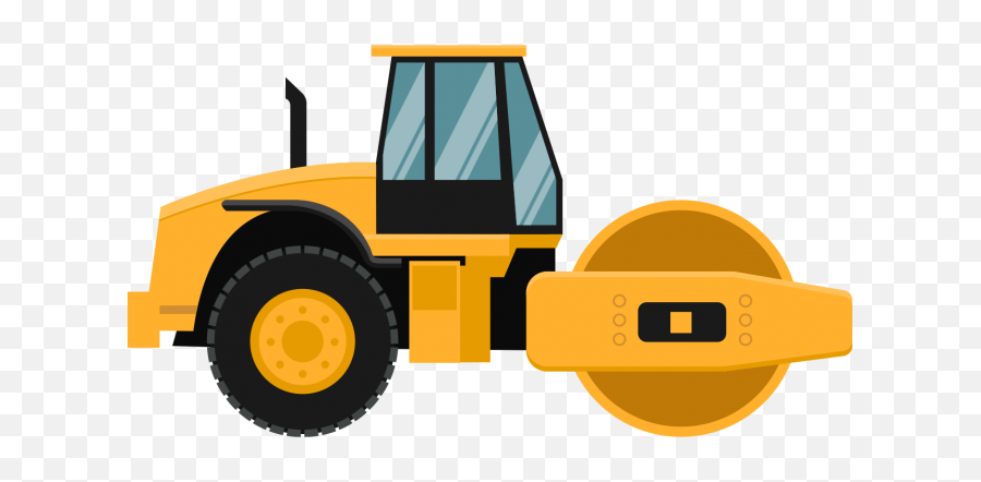 Hd Road Roller Png Image Free Download - Cartoon Construction Truck Png Emoji,Construction Equipment Emoji