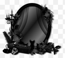 Gate Clipart Gothic Horror Gate Gothic Horror Transparent - Transparent Background Transparent Gothic Frame Png Emoji,Goth Emoji