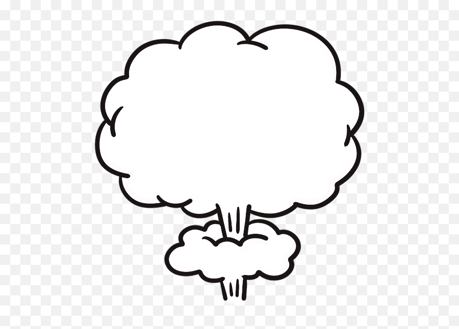 Explosion Clipart Mushroom Cloud - Dessin Fuite De Gaz Emoji,Mushroom Cloud Emoji