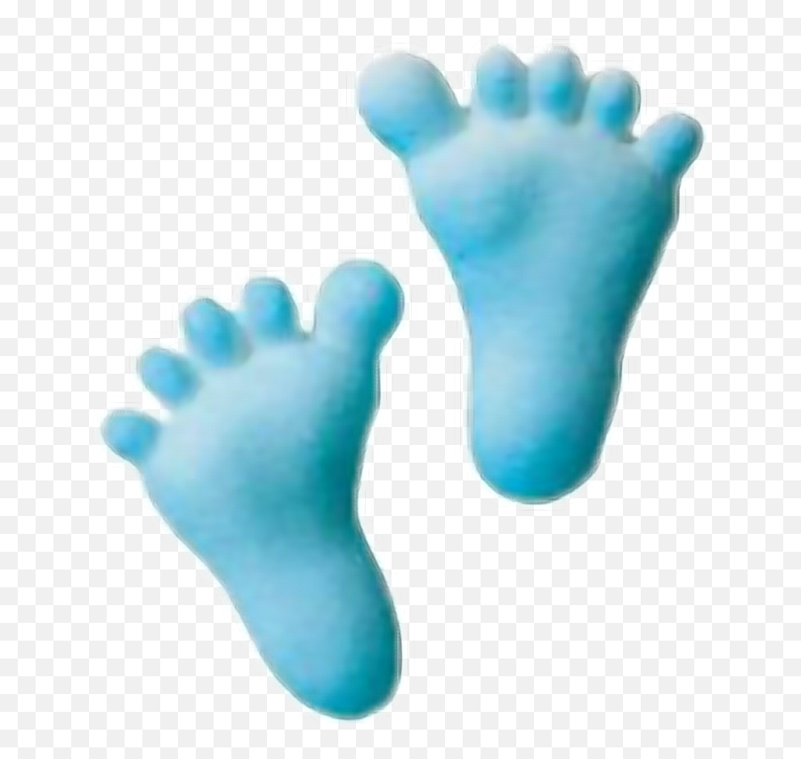 Baby Footprints Feet Love Cute Blue - Blue Baby Feet Emoji,Baby Feet Emoji