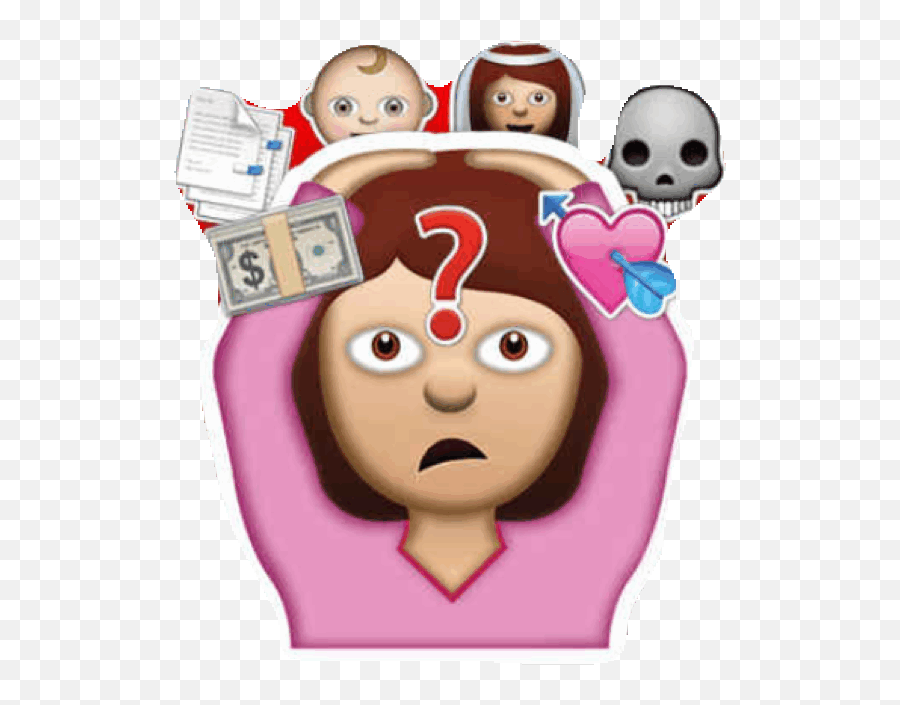 Stress Clipart Gif - Existential Crisis Emoji,Stressed Emojis