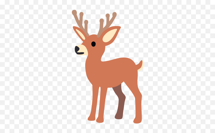 Deer Emoji - Reindeer,Buck Deer Emoji