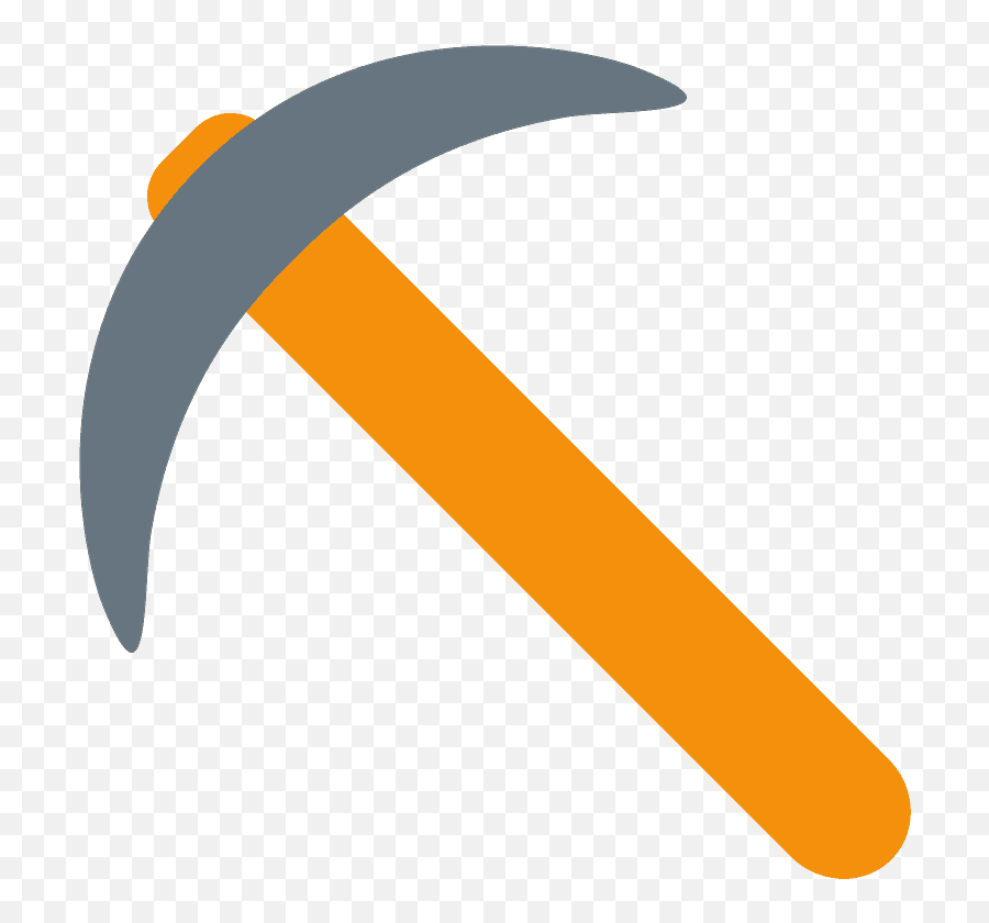 Pick Emoji Clipart - Mining Emoji,Axe Emoji