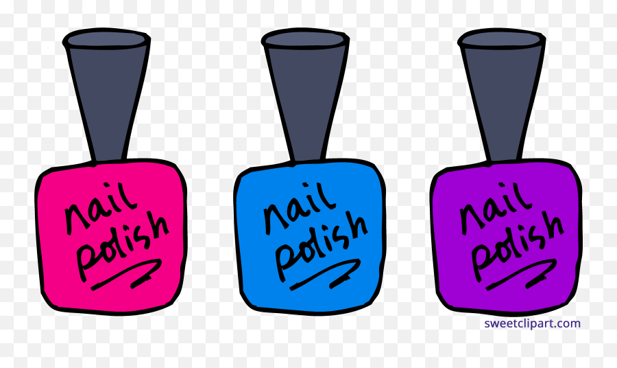 Clip Art Nail Polish - Nail Polish Clip Art Emoji,Black Nails Emoji