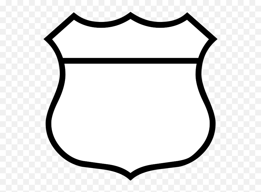 Blue Police Badge Clipart Kid - Blank Shield Emoji,Police Badge Emoji