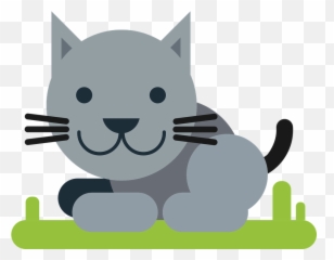 Cat Animal Comic - Animales Con Figuras Geómetricas Emoji
