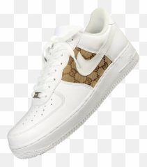 Nike Air Force 1 X Beige Gg Middle - Nike Air Force Gucci Emoji,Emoji Air Force One