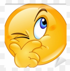 Suspecting Emoticon Wall Mural Pixers - International Skeptics Day 2019 Emoji,Rolls Eyes Emoji