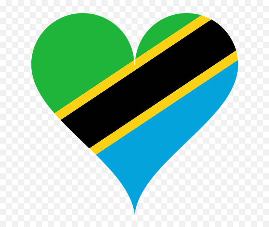 Heart Love Tanzania East - Love Tanzania Flag Emoji,Tanzania Flag Emoji