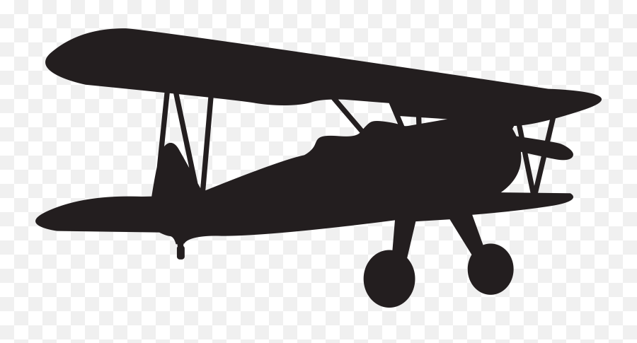 Clip Art Airplane Aircraft Silhouette - Small Plane Silhouette Emoji,Black Plane Emoji