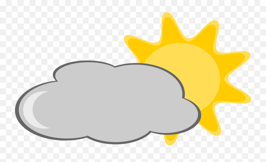Weather The Sun Cloud Graphics Sunny - Every Cloud Has A Silver Lining Cartoon Emoji,Rain And Sun Emoji