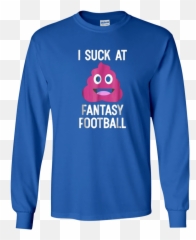 I Suck At Fantasy Football T - Minnesota Wisconsin Im With Stupid Emoji