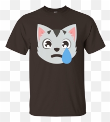 Check Awesome Sad Cat Emoji Emoticon Cute T Shirt