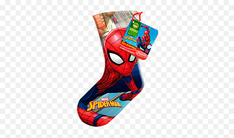 Stockings - Maxi Calza Befana Spiderman Dolfin Emoji,Spiderman Emoticon