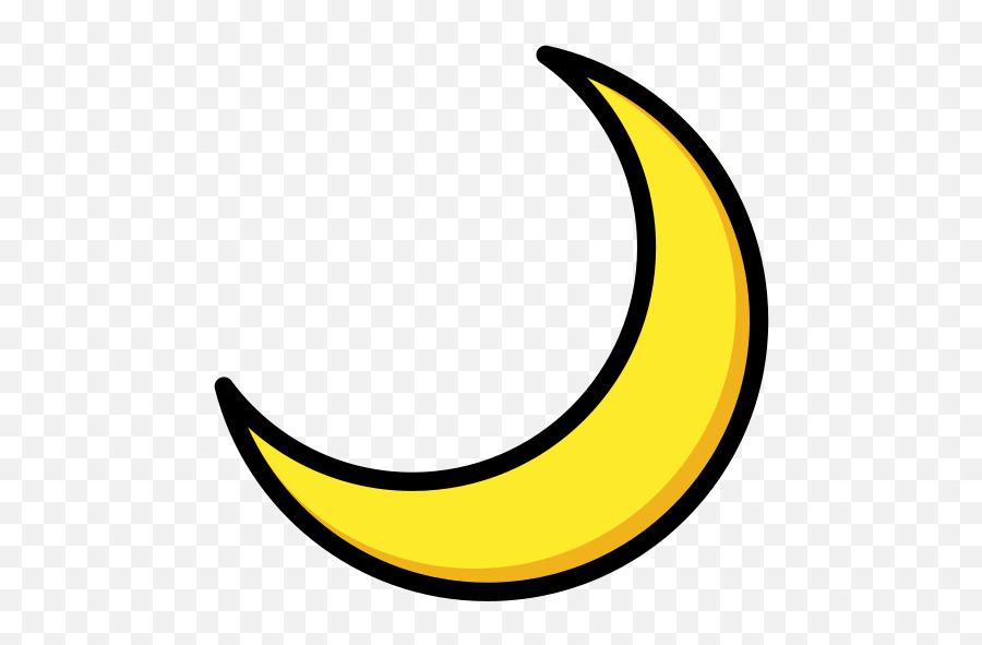 Crescent Moon - Clip Art Emoji,Moon Emojis