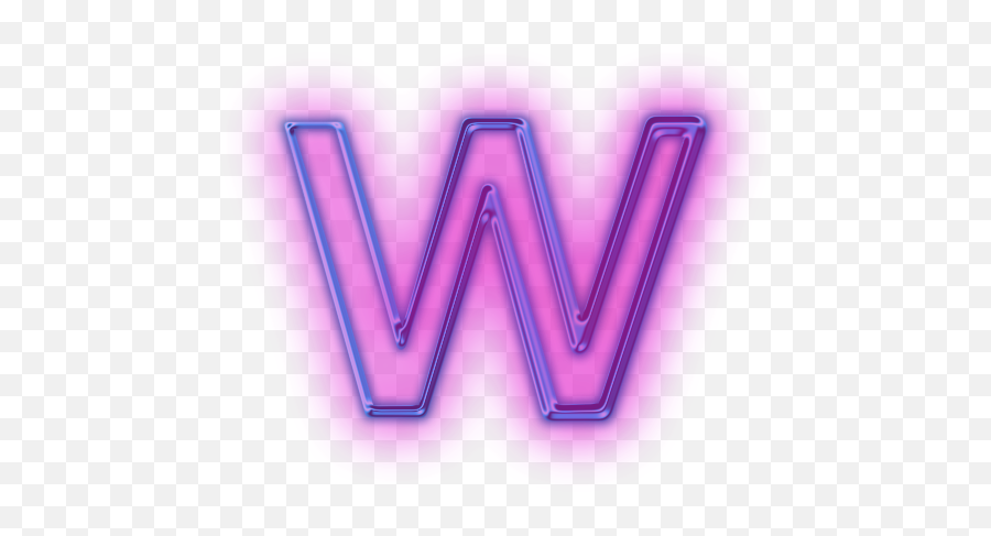 Symbols Letter W - Neon Letter W Png Emoji,Letter W Emoji